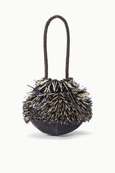 PORCUPINE BAG | BLACK BEADED MULTI