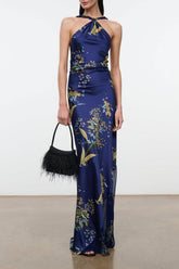 CHARLI SILK DRESS | TAPESTRY MIDNIGHT