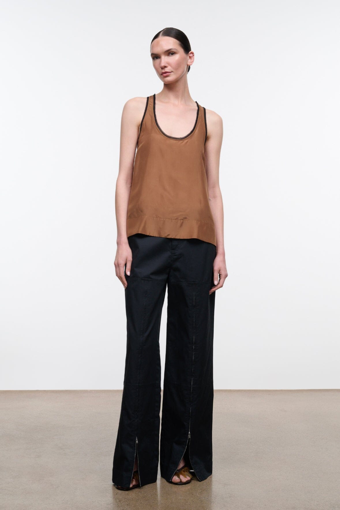 LYNELLE SILK TANK | CIGAR