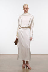 PHOEBE SILK DRESS | IVORY